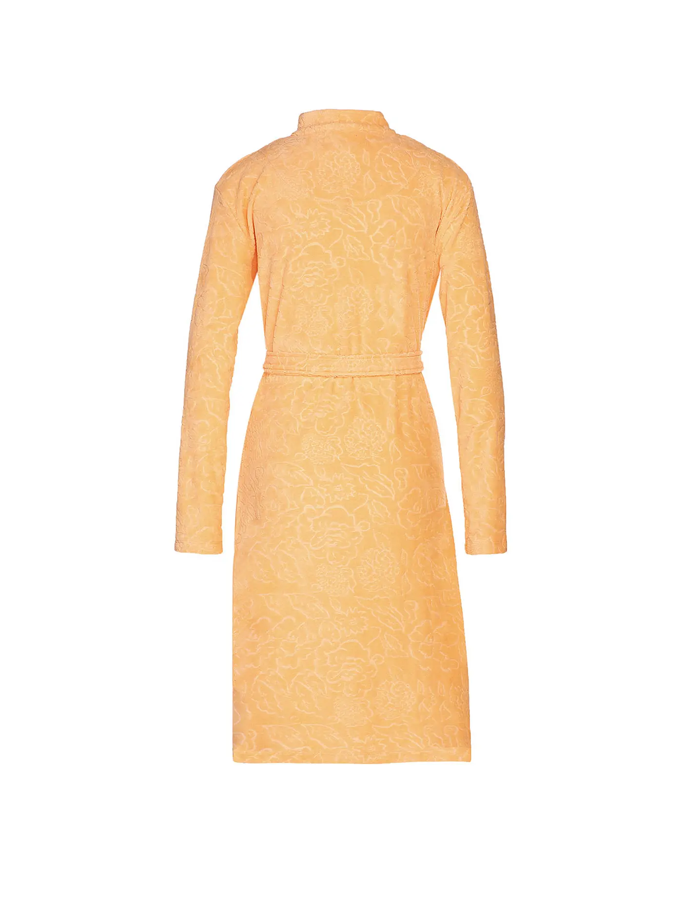 VOSSEN | Damen Nikivelours Bademantel Cloud | orange